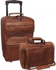 Amerileather Leather 2-piece Luggage Set (#8002-2)